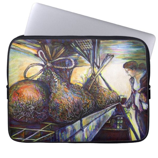 Das Hurling-Schicksal des Lebens Laptopschutzhülle (Vorderseite)