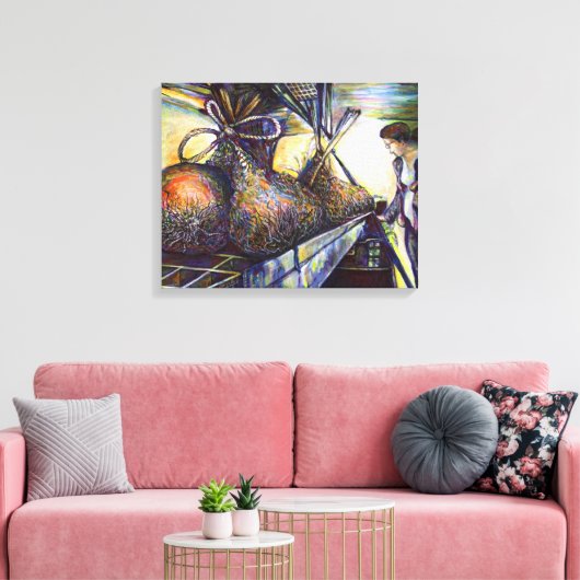 Das Hurling-Schicksal des Lebens Leinwanddruck (Insitu (Wohnzimmer))