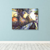 Das Hurling-Schicksal des Lebens Leinwanddruck (Insitu (Holzboden))