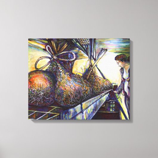 Das Hurling-Schicksal des Lebens Leinwanddruck (Vorderseite)