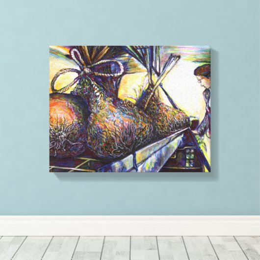 Das Hurling-Schicksal des Lebens Leinwanddruck (Insitu (Holzboden))