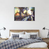 Das Hurling-Schicksal des Lebens Leinwanddruck (Insitu (Schlafzimmer))