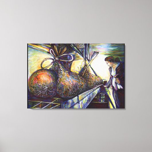 Das Hurling-Schicksal des Lebens Leinwanddruck (Vorderseite)