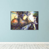 Das Hurling-Schicksal des Lebens Leinwanddruck (Insitu (Holzboden))