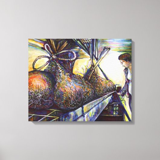 Das Hurling-Schicksal des Lebens Leinwanddruck (Vorderseite)