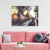 Das Hurling-Schicksal des Lebens Leinwanddruck (Insitu (Wohnzimmer))