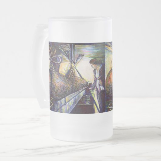 Das Hurling-Schicksal des Lebens Mattglas Bierglas (Vorderseite Links)