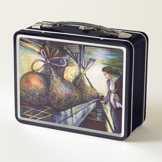 Das Hurling-Schicksal des Lebens Metall Brotdose (Rückseite)