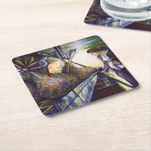 Das Hurling-Schicksal des Lebens Rechteckiger Pappuntersetzer (angewinkelt)