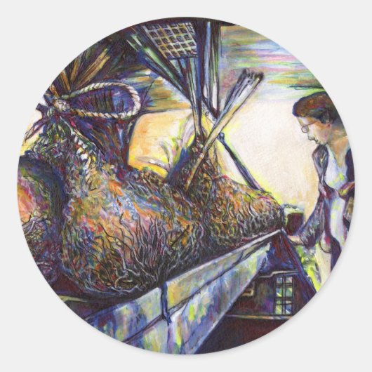 Das Hurling-Schicksal des Lebens Runder Aufkleber (Vorderseite)