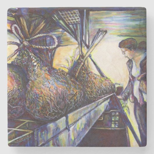 Das Hurling-Schicksal des Lebens Steinuntersetzer (Vorderseite)