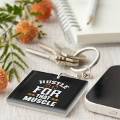 Das Husteln für das Training des Muskelspiels Schlüsselanhänger (Vorderseite rechts)