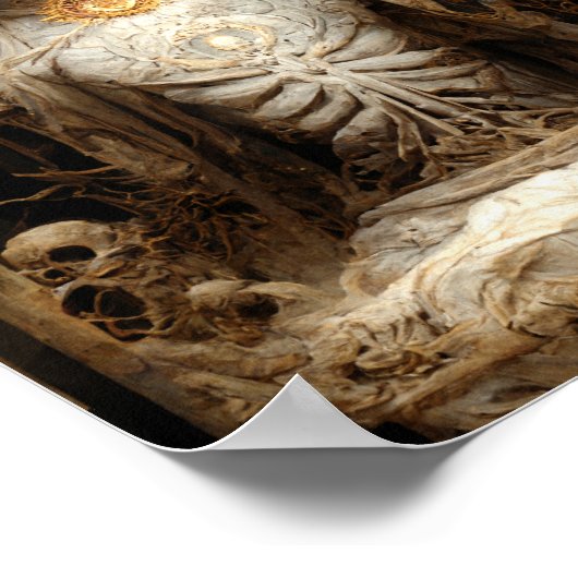 Das Icon Dark Fantasy Art Poster (Ecke)