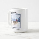 Das Iditarod-Rennen in Alaska Kaffeetasse (Vorderseite Links)