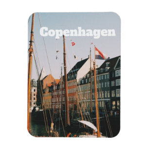 Das ikonische Nyhavn, Kopenhagen, Dänemark Magnet