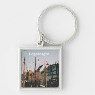 Das ikonische Nyhavn, Kopenhagen, Dänemark Schlüsselanhänger