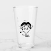 Das Ikonische Rauch-Chimp-Bier-Glas Glas (Vorderseite)