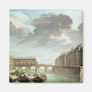Das Ile St. Louis und das Pont Marie im Jahre 1757 Magnet