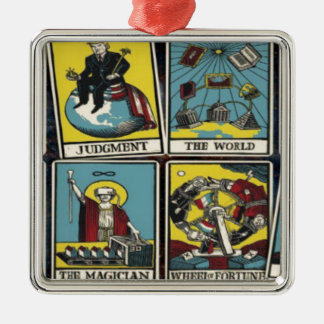 DAS ILLUMINATI KARTENSPIEL ORNAMENT AUS METALL