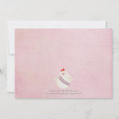 Das illustrierte Henne Bachelorette NachtParty Einladung (Rückseite)