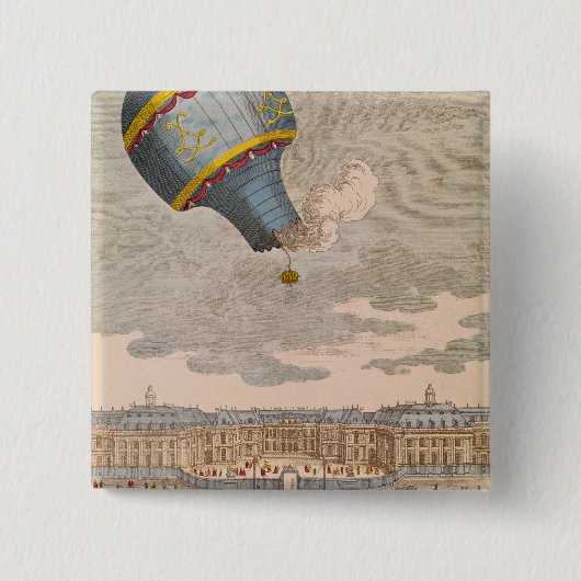 Das im Ballon aufsteigende Experiment am Chateau Button (Vorderseite)