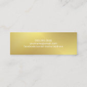 Das Imitat-Goldfolie des Telefonnummerkarte (Rückseite)