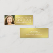 Das Imitat-Goldfolie des Telefonnummerkarte (Vorne/Hinten)