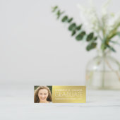 Das Imitat-Goldfolie des Telefonnummerkarte (Stehend Vorderseite)