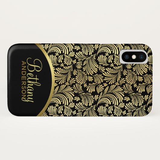 Das Imitat-Goldmetallisches abstraktes mit Case-Mate iPhone Hülle (Rückseite (Horizontal))