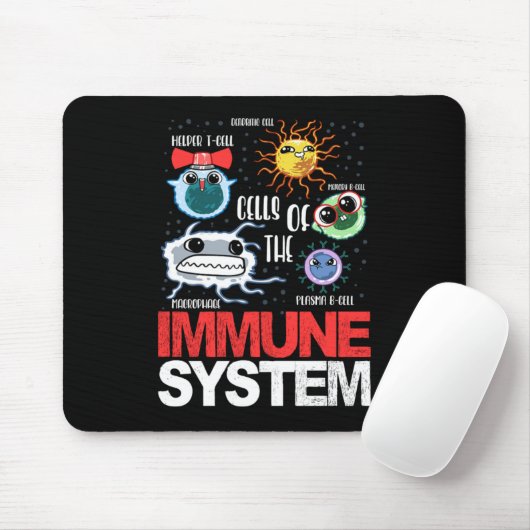 Das Immunsystem zelt Biologie Zellwissenschaft Fun Mousepad (Mit Mouse)