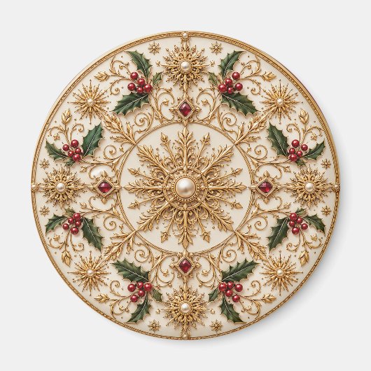 Das Imperiale Winter-Mandala Magnet (Vorne)