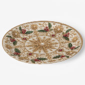 Das Imperiale Winter-Mandala Pappteller (Schrägansicht)