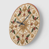 Das Imperiale Wintermandala Große Wanduhr (Winkel)