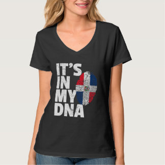 Das in meiner DNA-Dominikanische Republik Flaggens T-Shirt