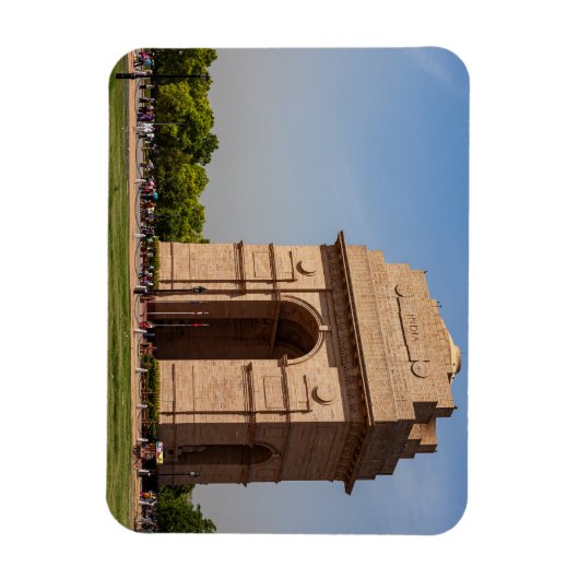 Das India Gate in Neu Delhi  Magnet (Vertikal)