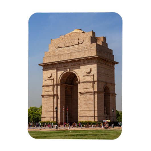 Das India Gate in Neu Delhi Magnet (Vertikal)