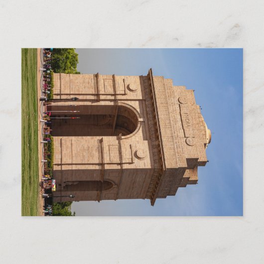 Das India Gate in Neu Delhi  Postkarte (Vorderseite)