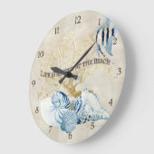 Das Indigo-Ozean-Leben ist an den Strand-Muscheln Große Wanduhr (Winkel)