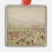 Das indische Ball-Spiel, c.1832 Silbernes Ornament (Vorne)