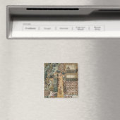 Das indische Dorf Secoton, c.1570-80 Magnet (In Situ (Geschirrspüler))