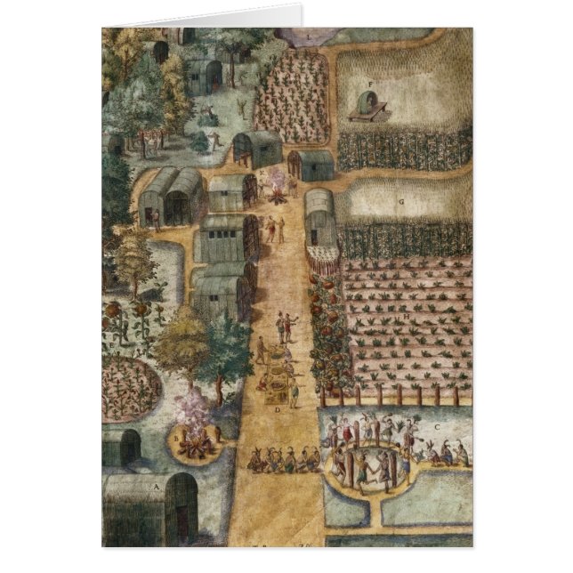 Das indische Dorf von Secoton, c.1570-80 (Vorne)