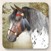 Das indische Pony Getränkeuntersetzer (Vorderseite)