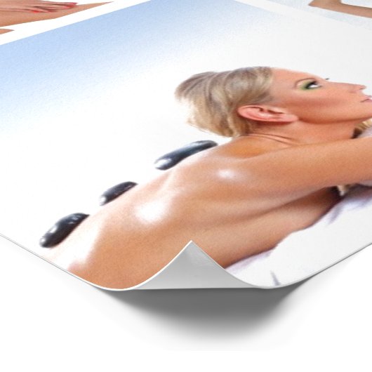 Das individuell gestaltete Poster für das Schönhei (Ecke)