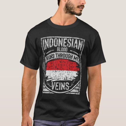 Das indonesische Blut fließt durch meine Adern T-Shirt (Vorderseite)