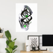 Das Inkwell-Abstrakte Poster (Heimbüro)