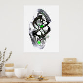 Das Inkwell-Abstrakte Poster (Küche)