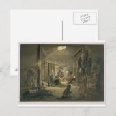 Das Innere der Hütte eines Mandan Chefs, Teller 1 Postkarte (Vorne/Hinten)