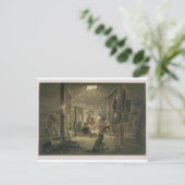 Das Innere der Hütte eines Mandan Chefs, Teller 1 Postkarte (Stehend Vorderseite)