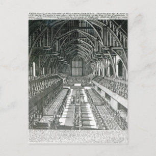 Das Innere der Westminster Hall Postkarte
