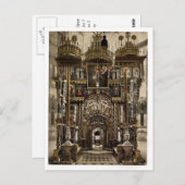 Das Innere des Heiligen Sepulchers, Jerusalem, Hol Postkarte (Vorne/Hinten)